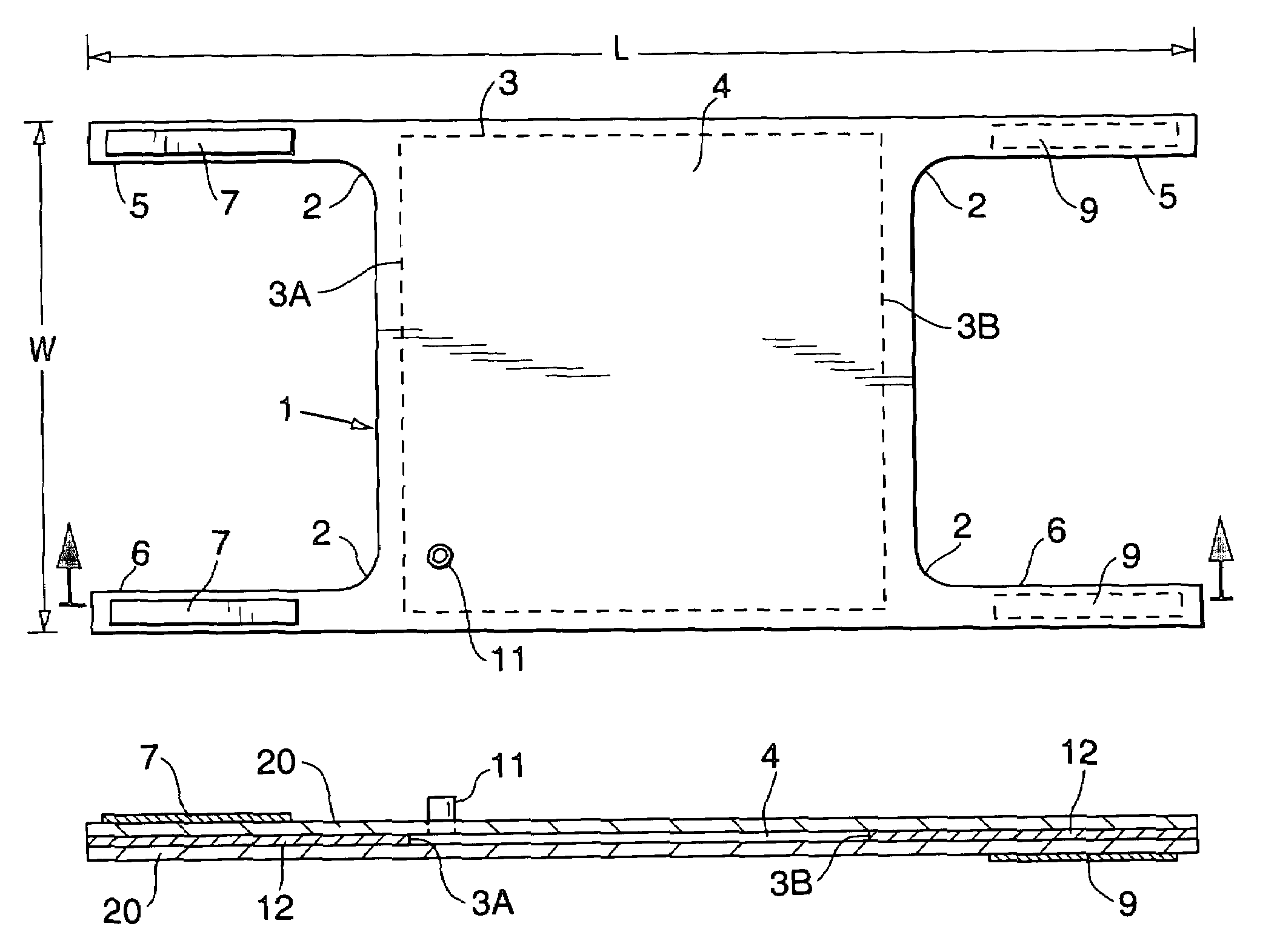 Inflatable knee pillow having thin profile and foldability when deflated