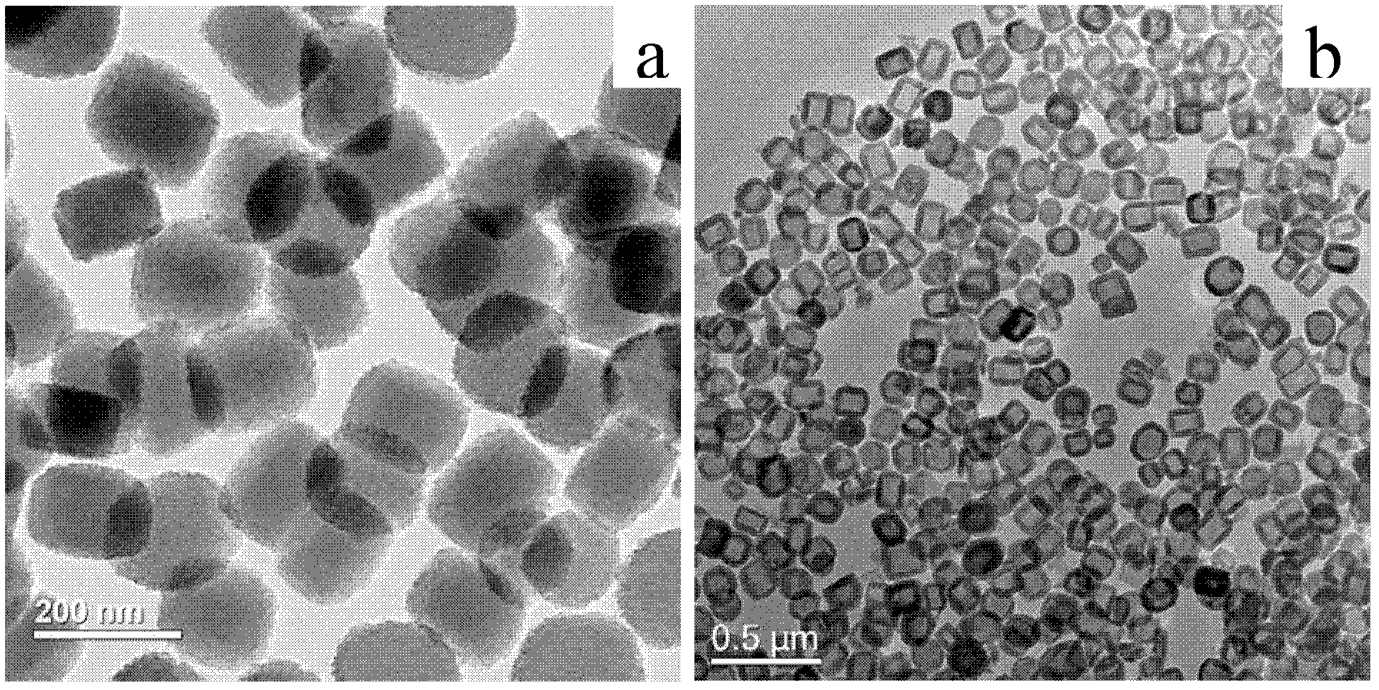 Method for preparing hollow zeolite socony mobil-5 (ZSM-5) nanometer zeolite