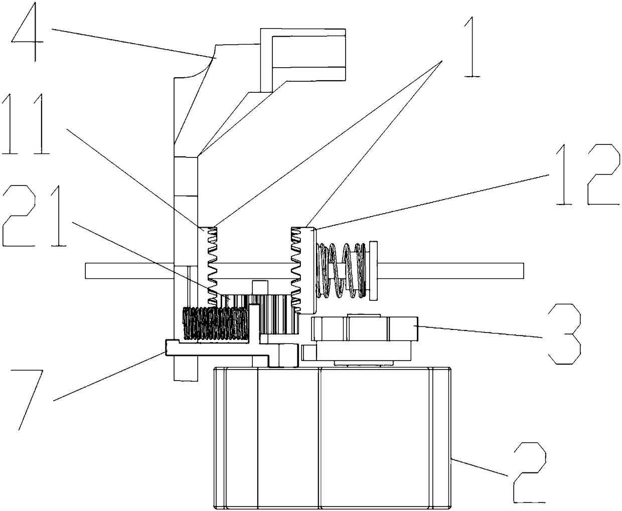 Fixed-distance running device of toy car