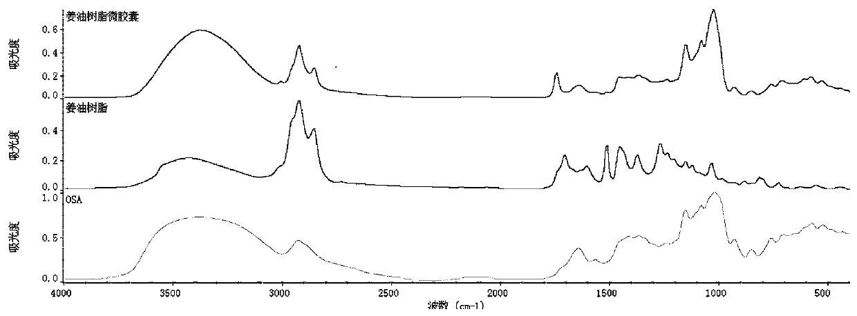 A kind of preparation method and application of ginger oleoresin microcapsule