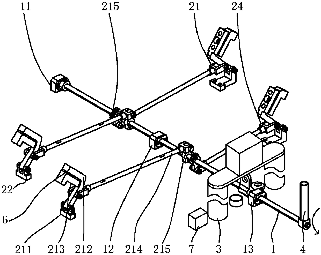 Linkage compressing mechanism