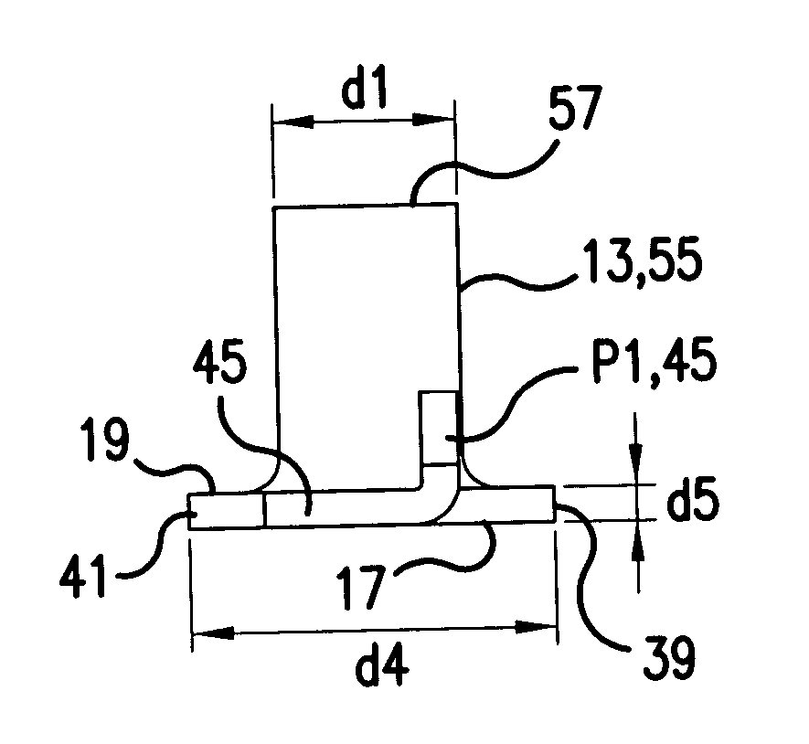 Fastener with prongs