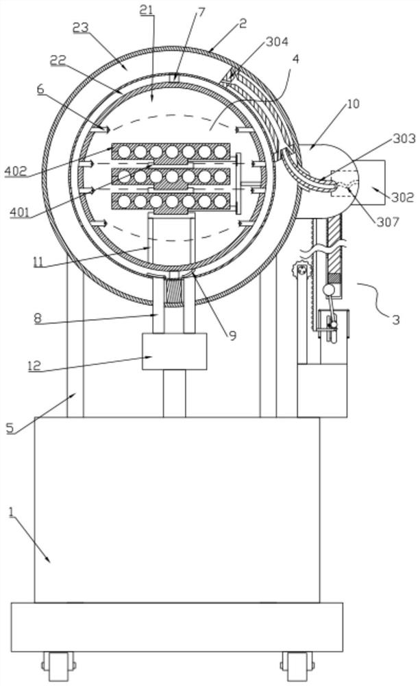 A device for automatically arranging network optical cables based on big data