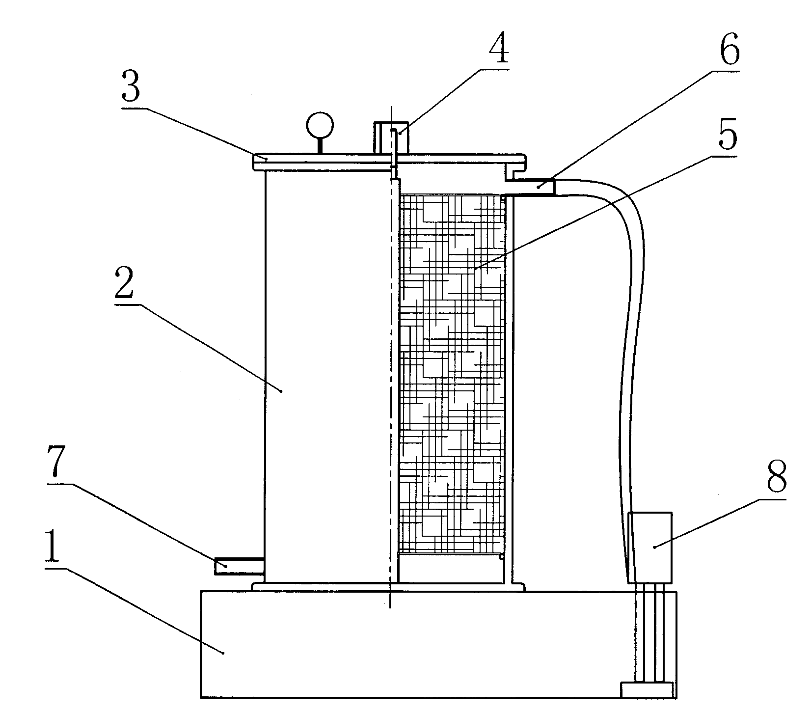 Filter device for resin emery wheel grinding liquid