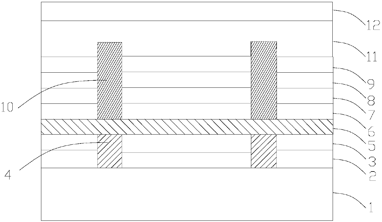 Top-emitting qled device and method of making the same