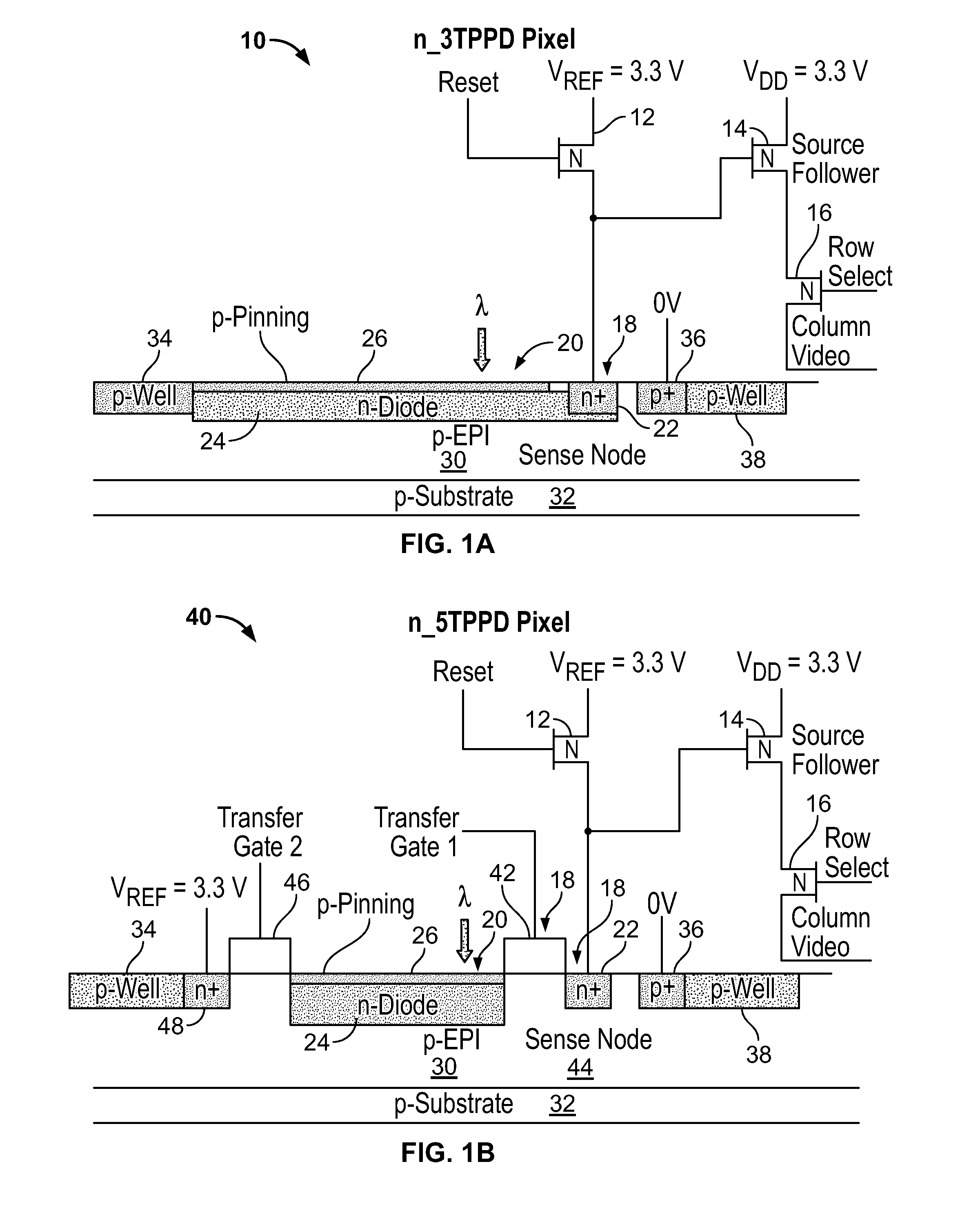 High Dynamic Range CMOS Pixel and Method of Operating Same