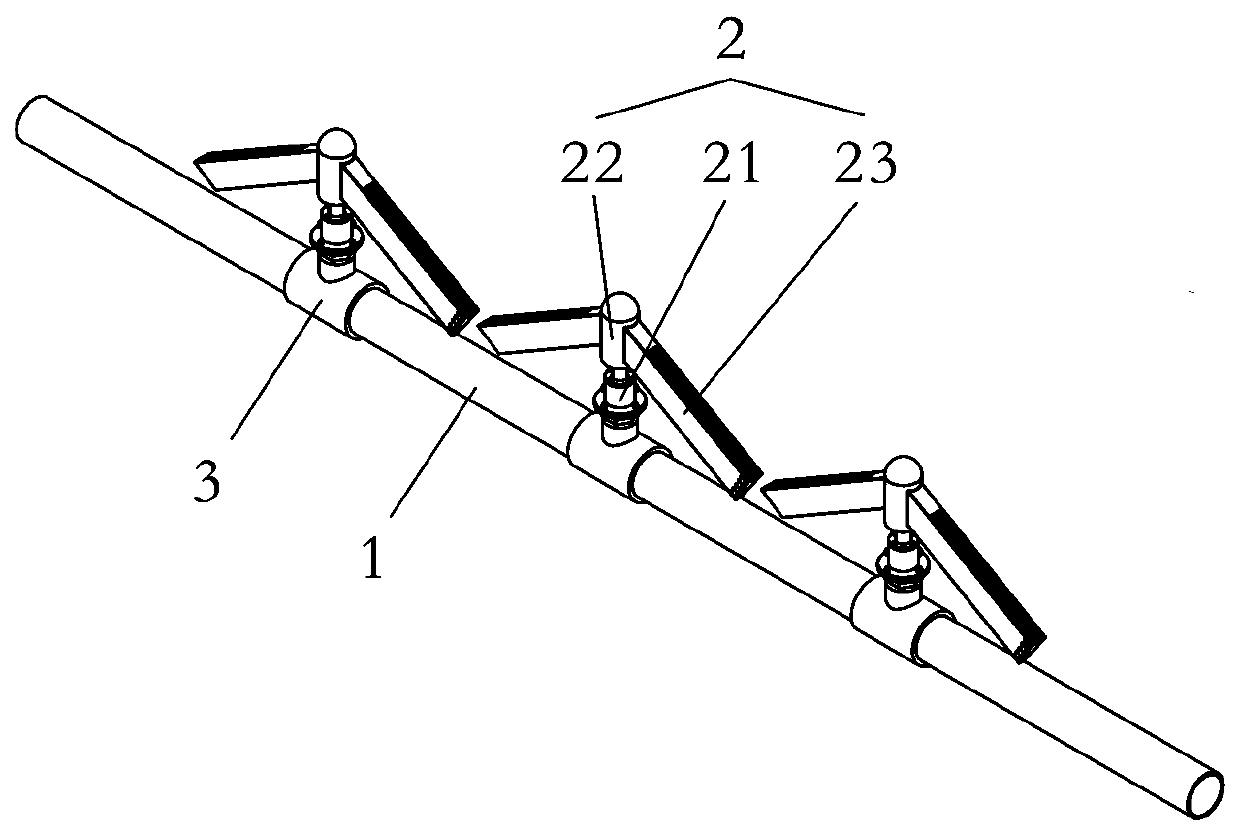 Non-power rotation aeration disc for sewage treatment