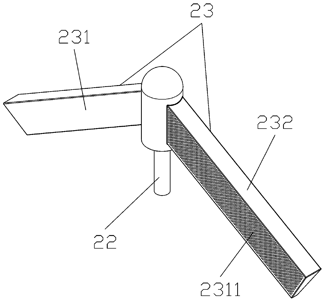 Non-power rotation aeration disc for sewage treatment