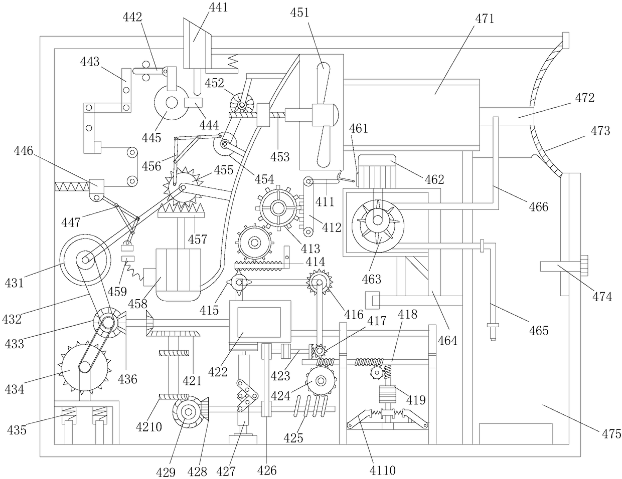 Dustproof type wood cutting device