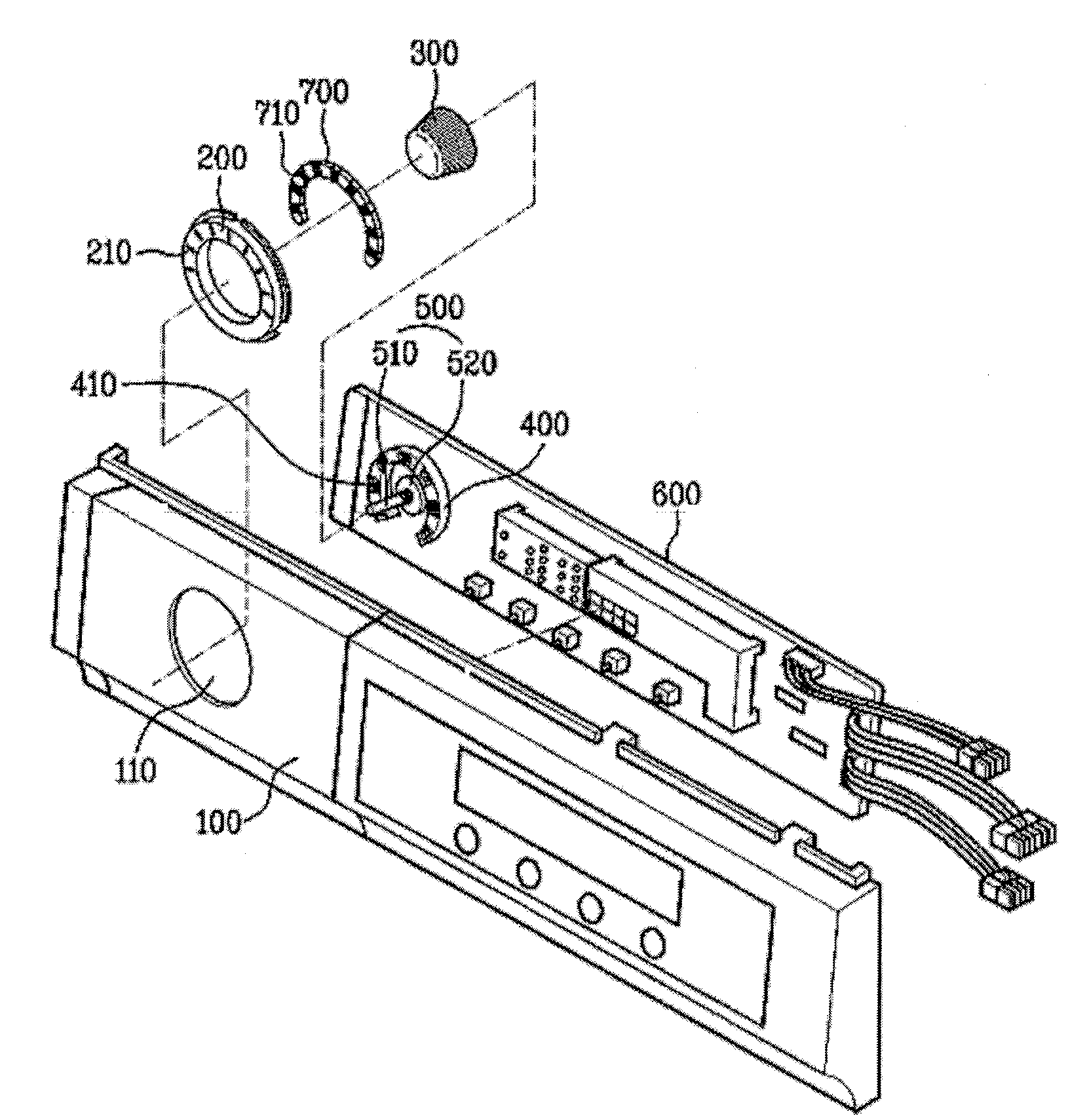 Control panel assembly for laundry machine