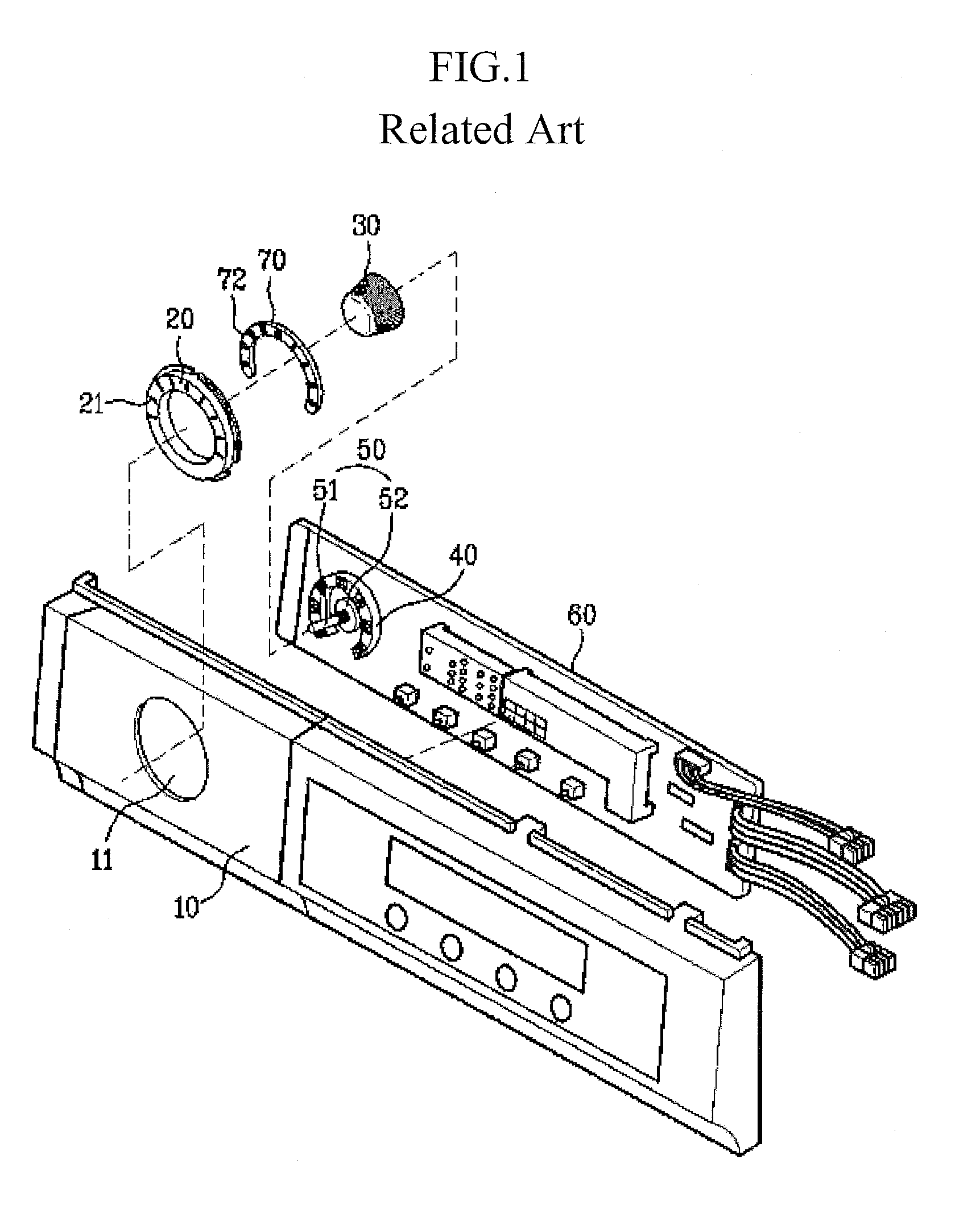 Control panel assembly for laundry machine