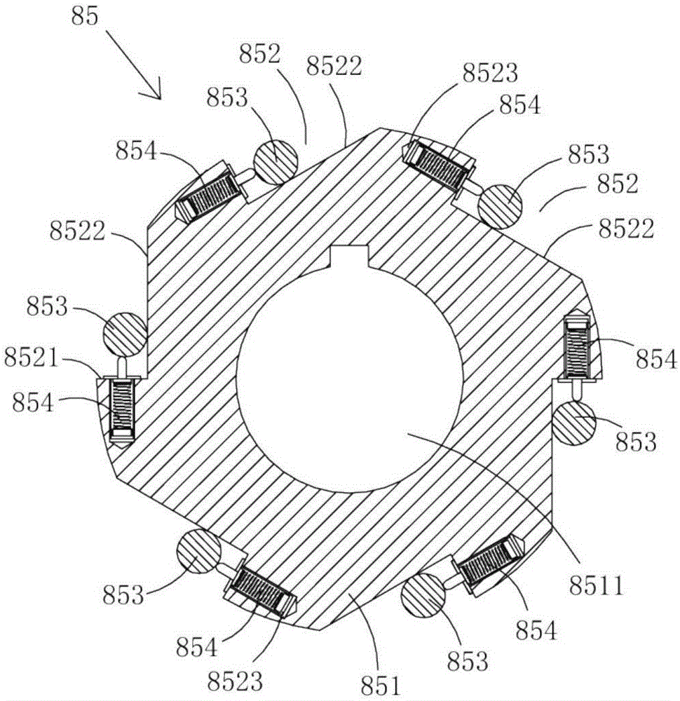 Grain unloading device used for logistics granary