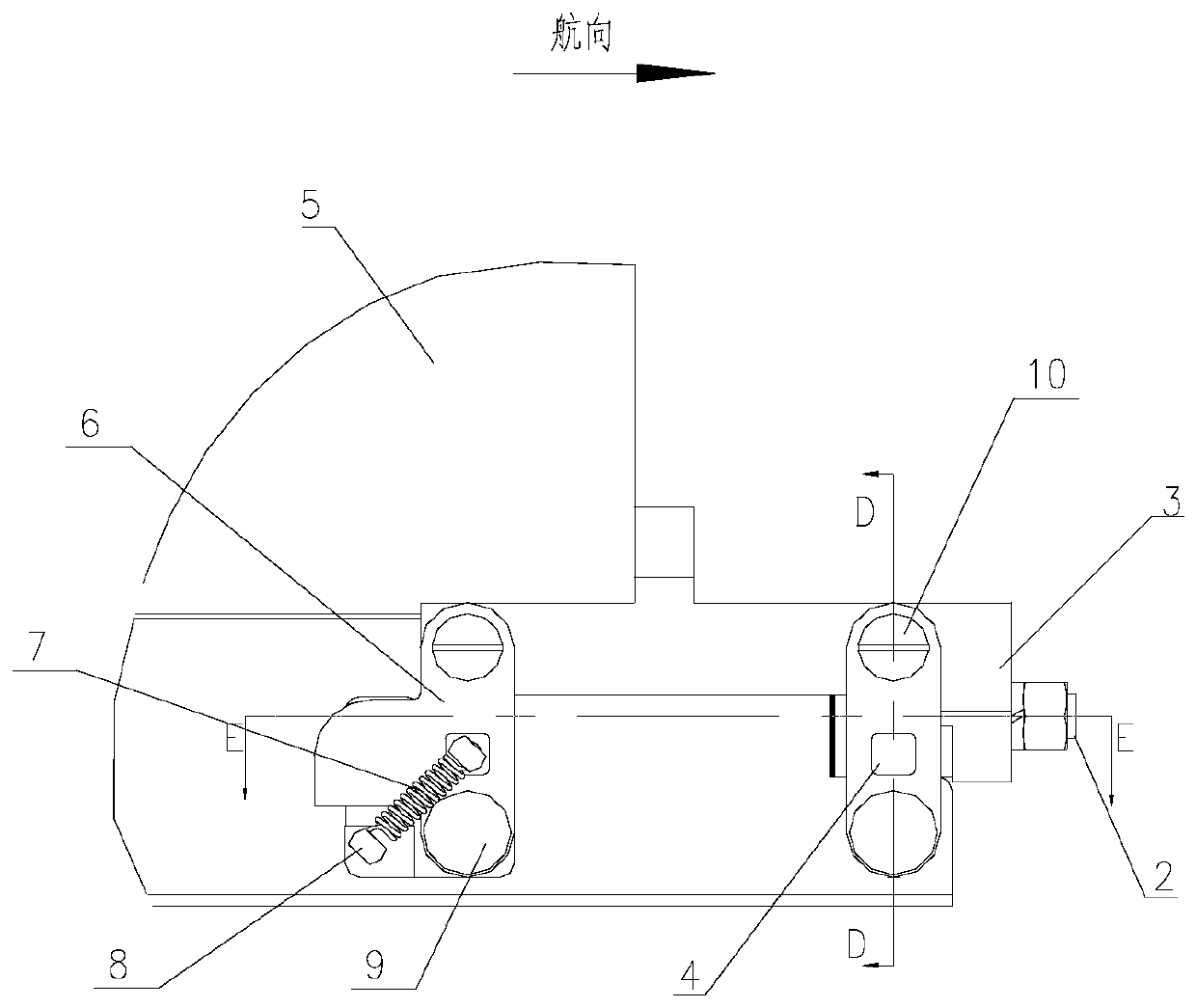 Missile fixing mechanism