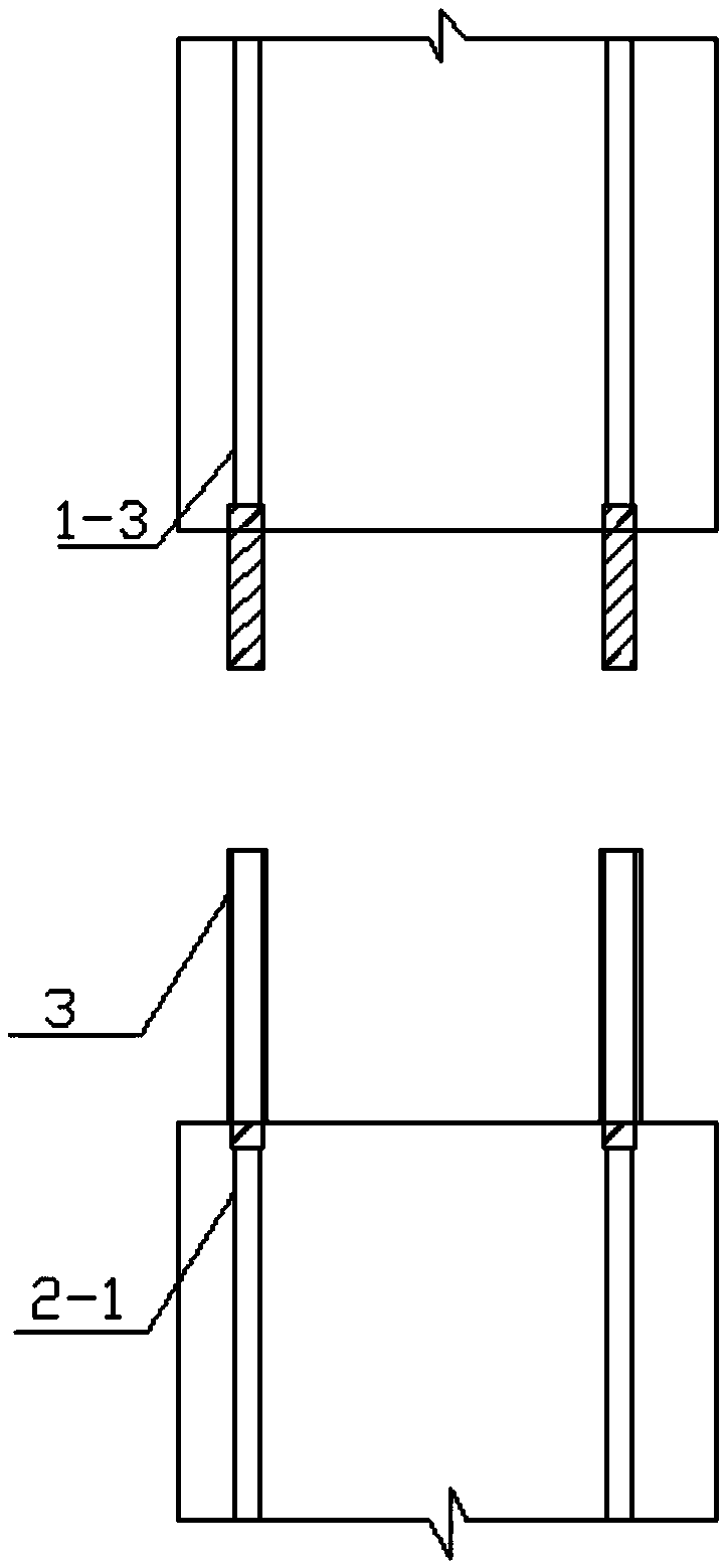 Assembled type shear wall upper-layer and lower-layer combined connection structure