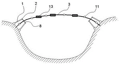 Double-column trough type barrier net aquaculture engineering bank connecting technology