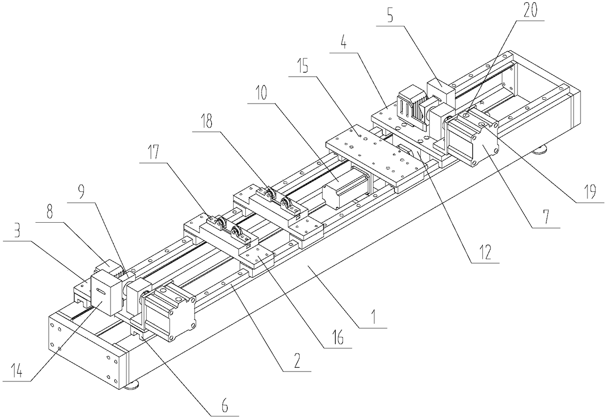 A device for detecting the length of an automobile transmission shaft with an elastic element