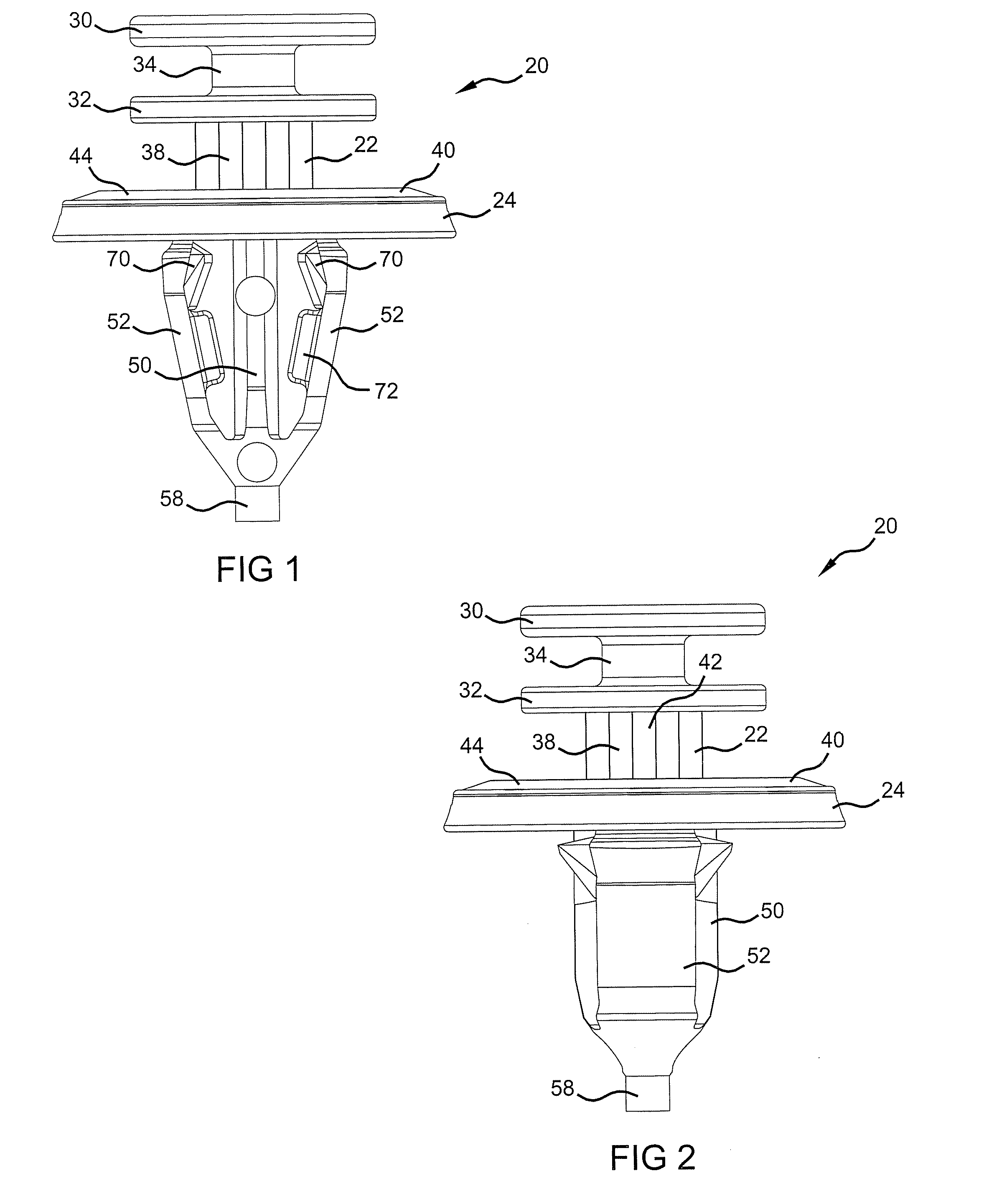 Fastener Clip with Seal