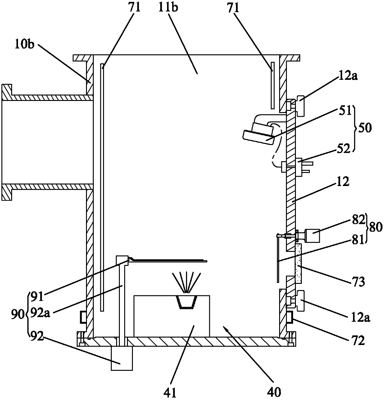 Electron bombardment coating machine