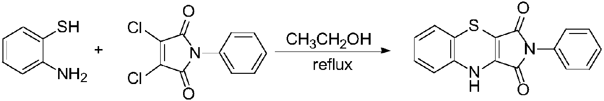 A kind of preparation method of 2-methyl-1,2,3,9-tetrahydrobenzo[b]pyrrole[1,4]-thiazine-1,3-dione compound