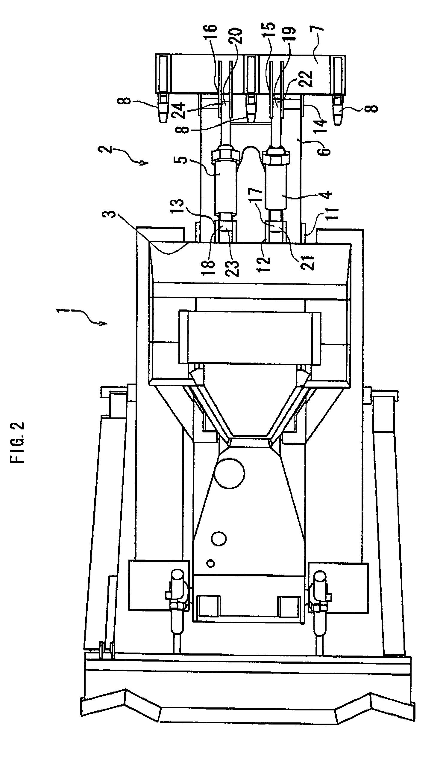 Ripping device for an earthmoving machine