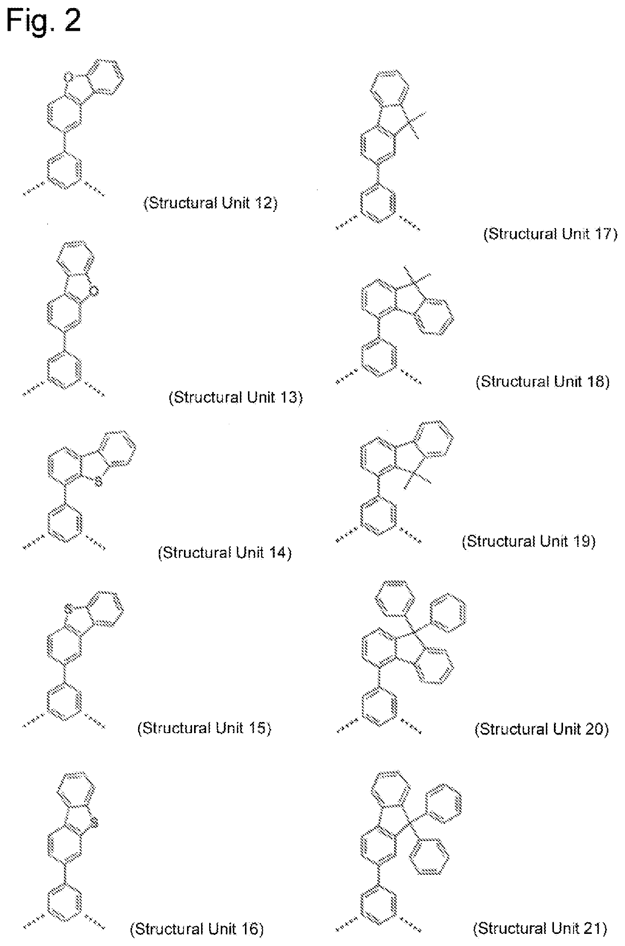 High molecular weight triarylamine compound comprising terphenyl structure in molecular main chain and organic electroluminescent element comprising said high molecular weight compound