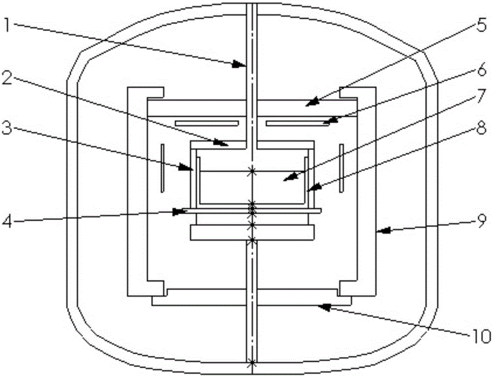 Compound separated carbon coating used for polysilicon ingot furnace, preparation method, graphite plate and polysilicon ingot furnace