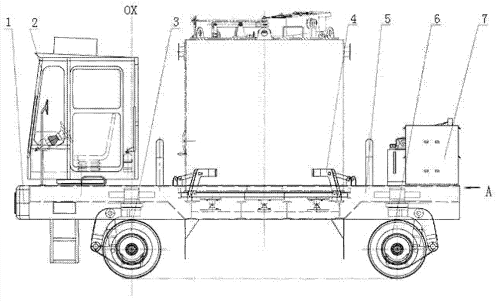 Two-man ladle transportation vehicle