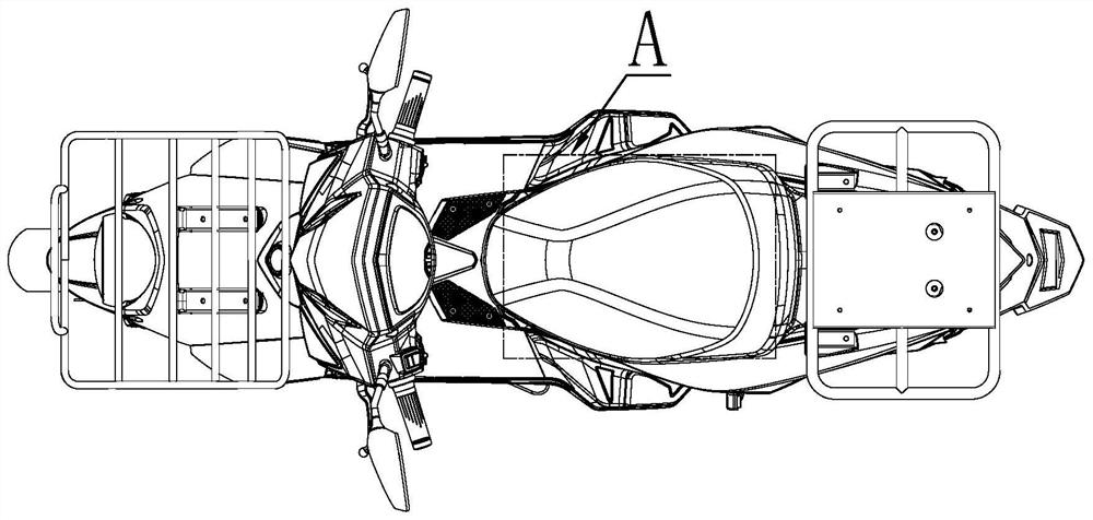 Multifunctional motorcycle and goods shelf structure thereof