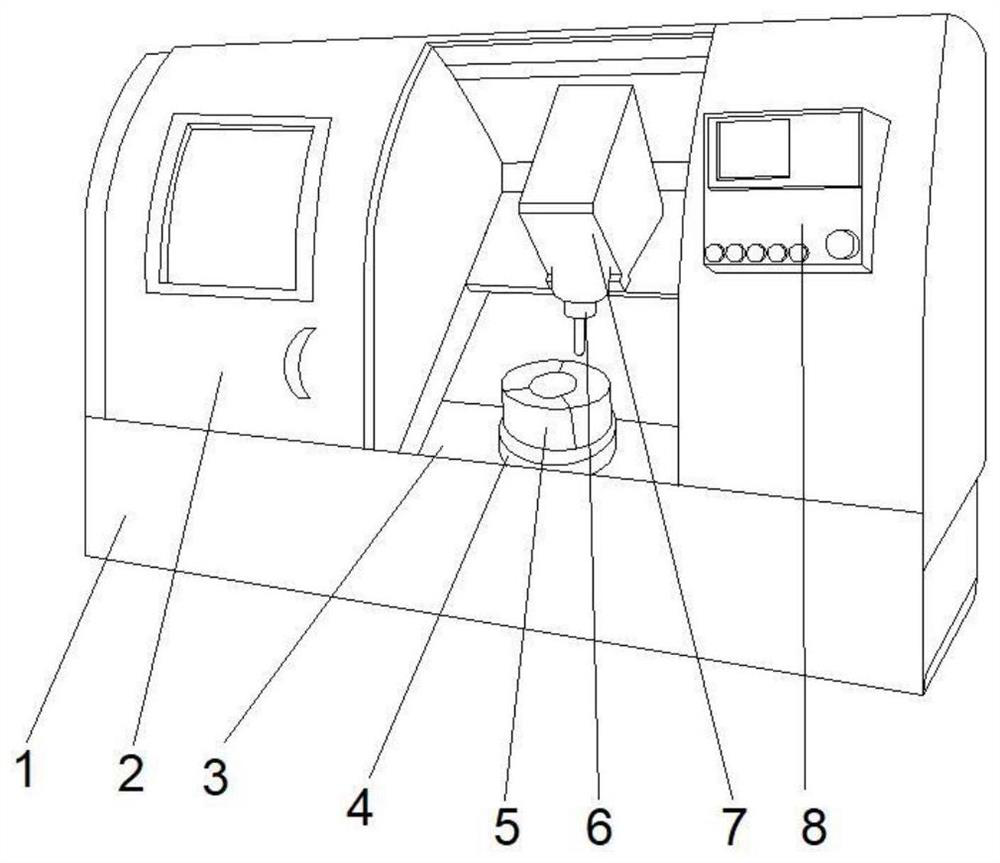 Metal cutting machine tool