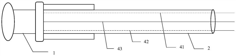 Composite insulator and method for detecting brittle fracture of composite insulator based on fiber Bragg grating