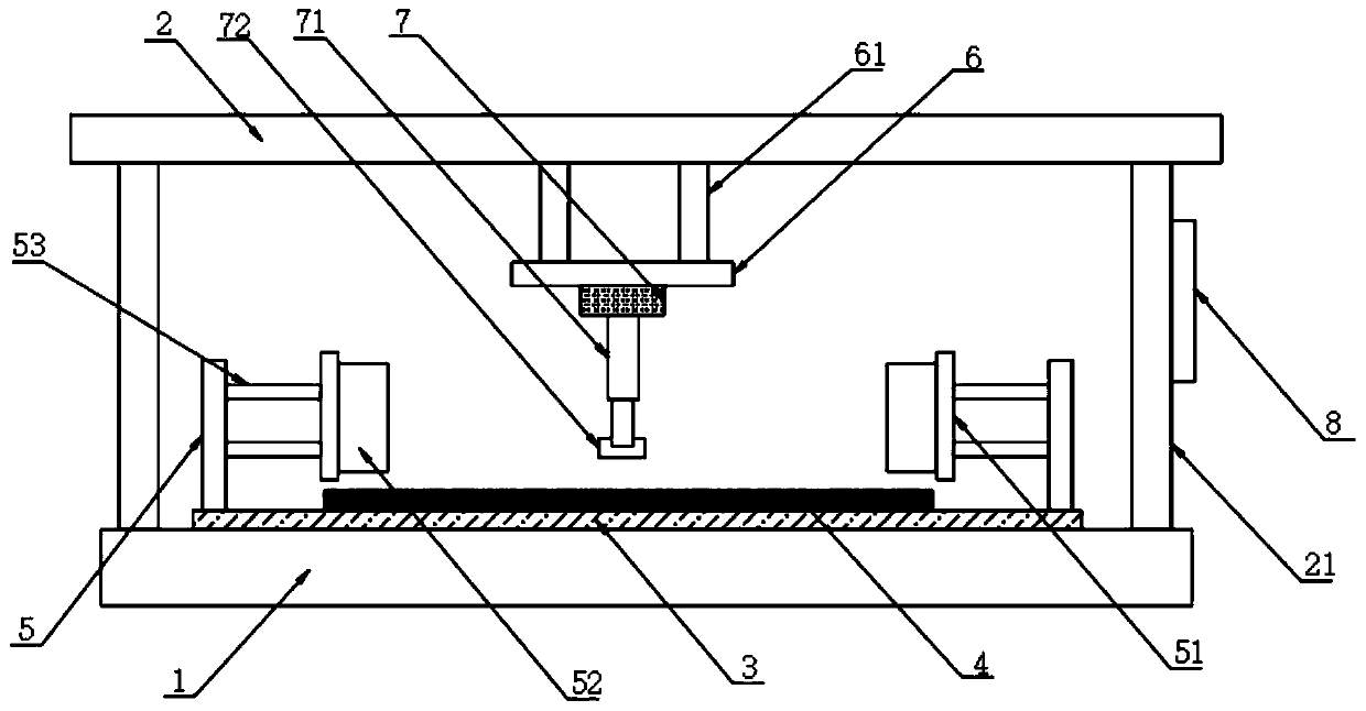 Compression resistance detection device for automobile shell spare part