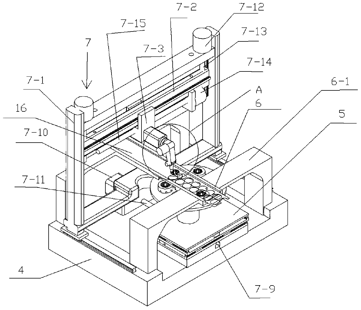 Iron-based amorphous iron core production system and preparation method thereof