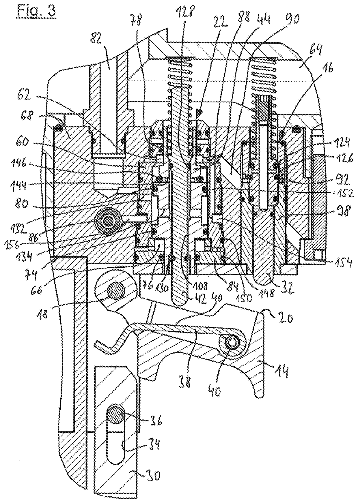 Compressed air nailer with safety valve arrangement