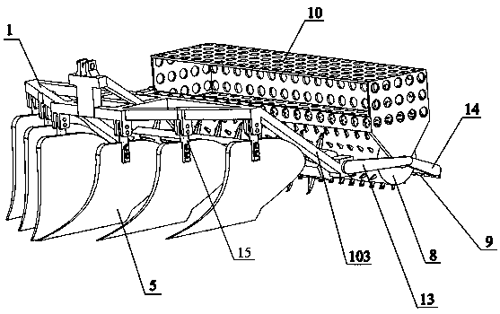 Intelligent land ploughing and preparation equipment integrating land ploughing and impurity removal and use method