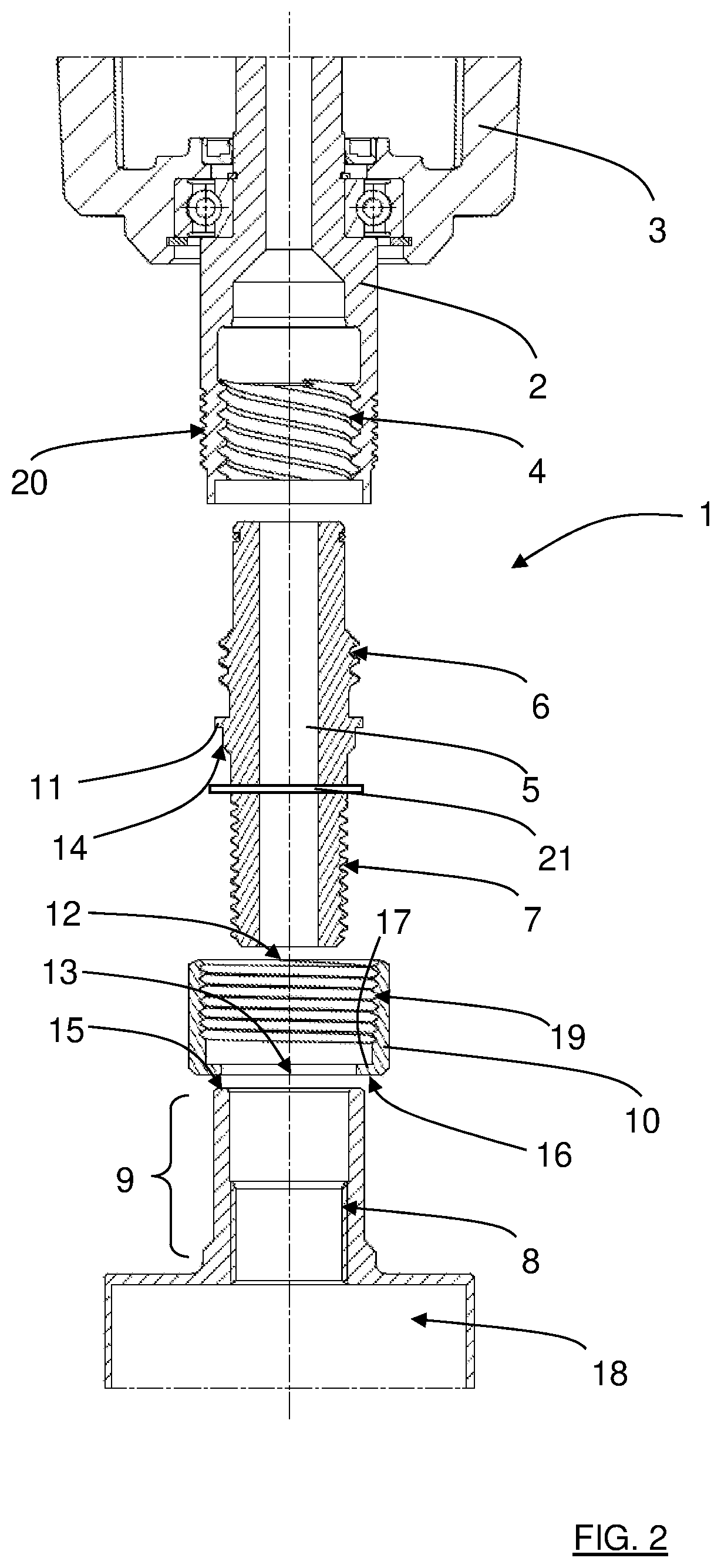 A Tool Holding Arrangement, Thread Insert, Rotatable Shaft and Drill Unit