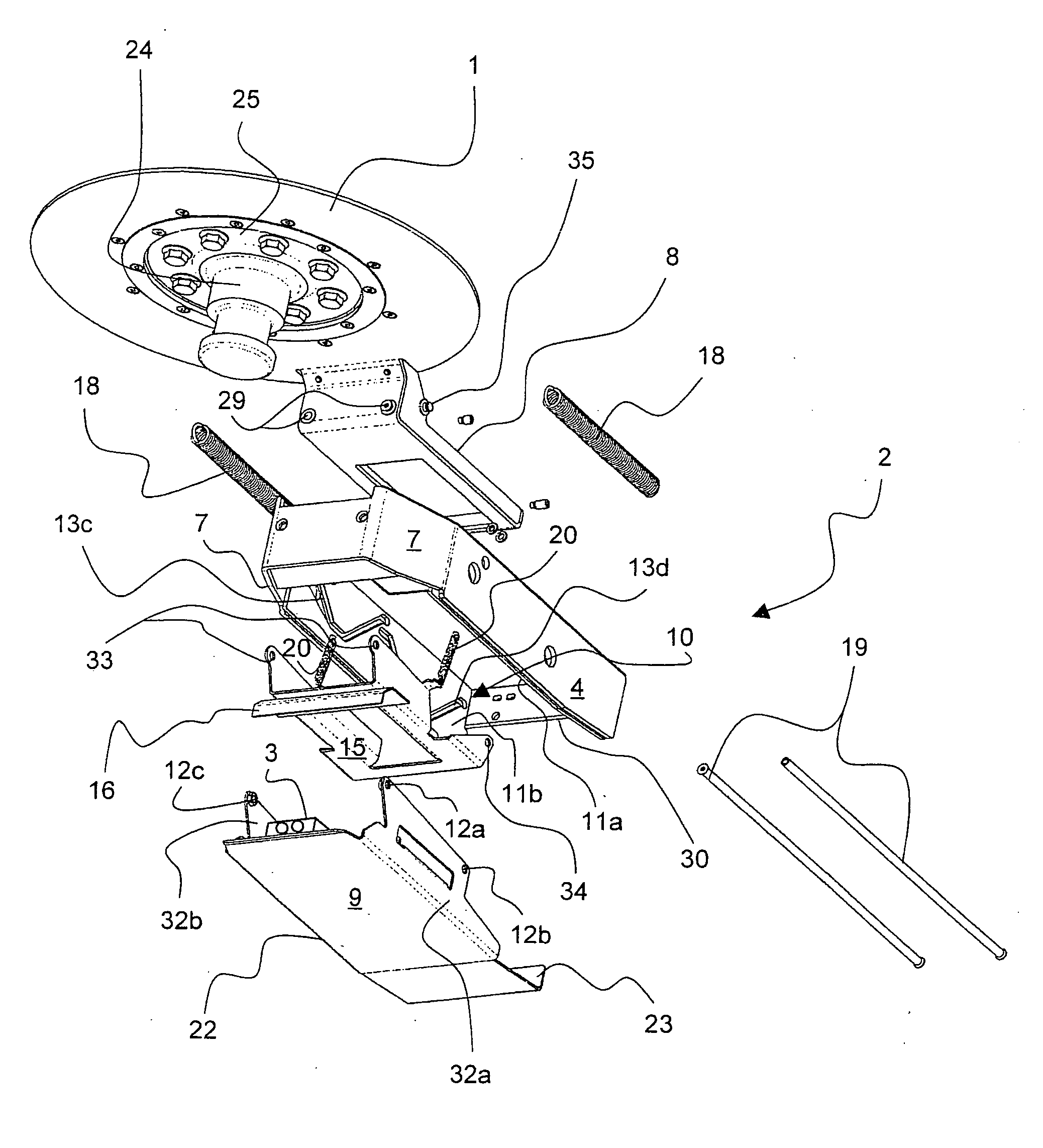 Connector bracket for a semitrailer of a semitrailer truck