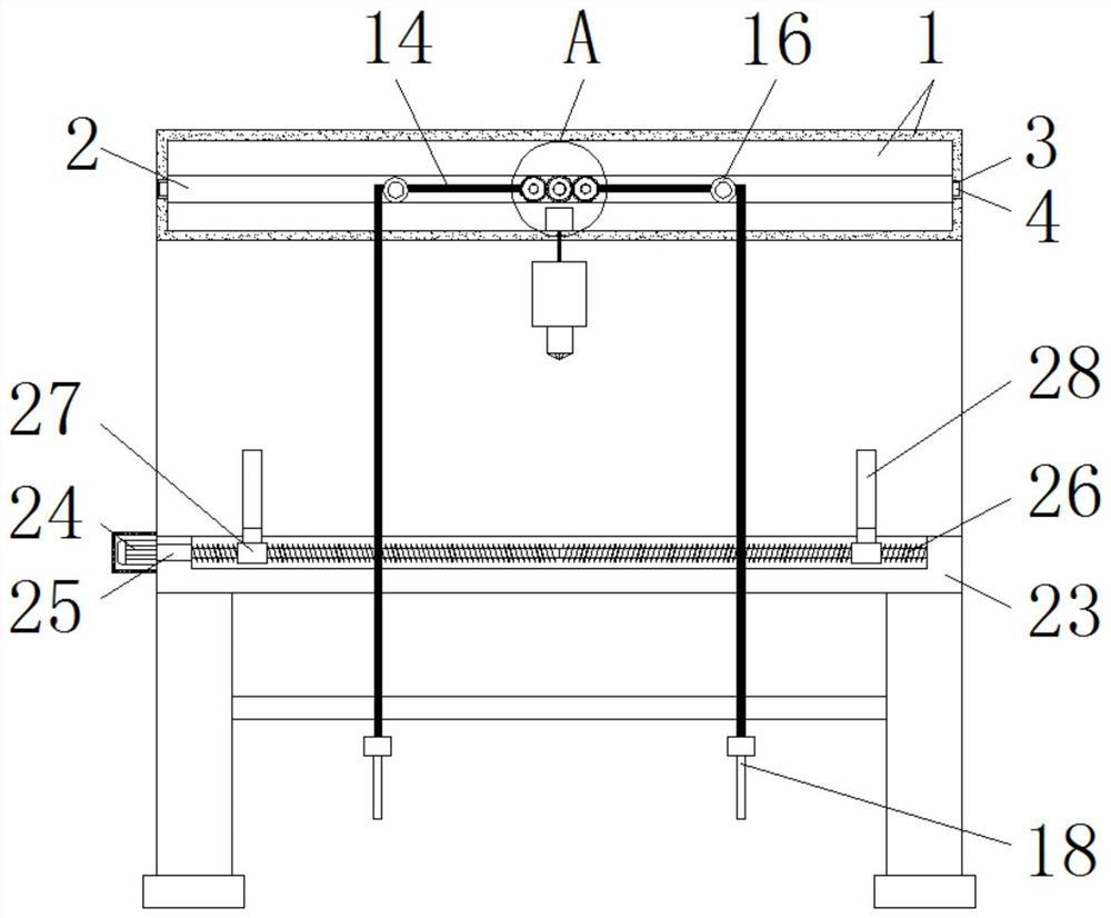 A graphite electrode resistivity detection device