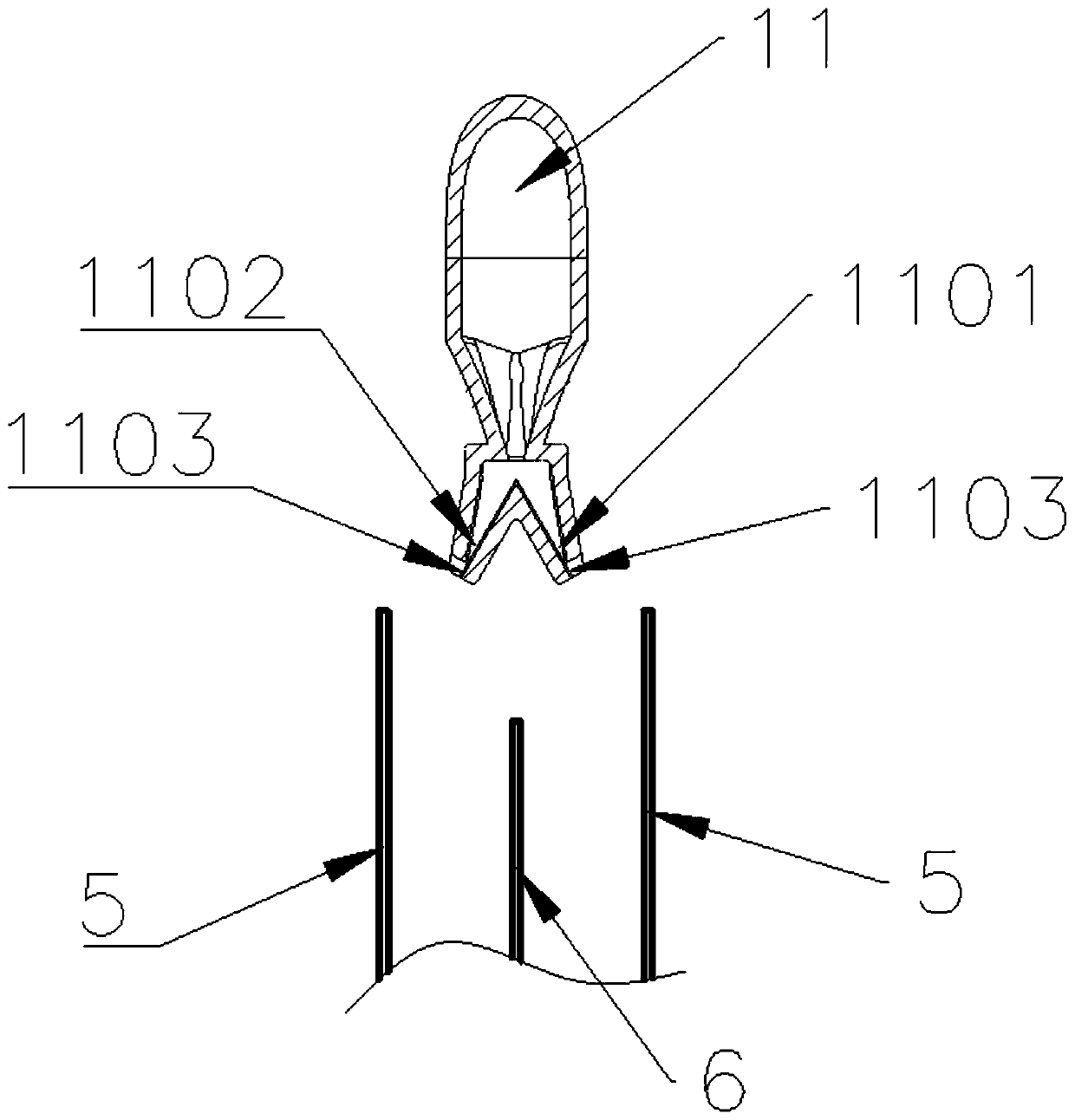 Mobile nozzle plane cleaning device and self-cleaning maintenance-free electrostatic purification system