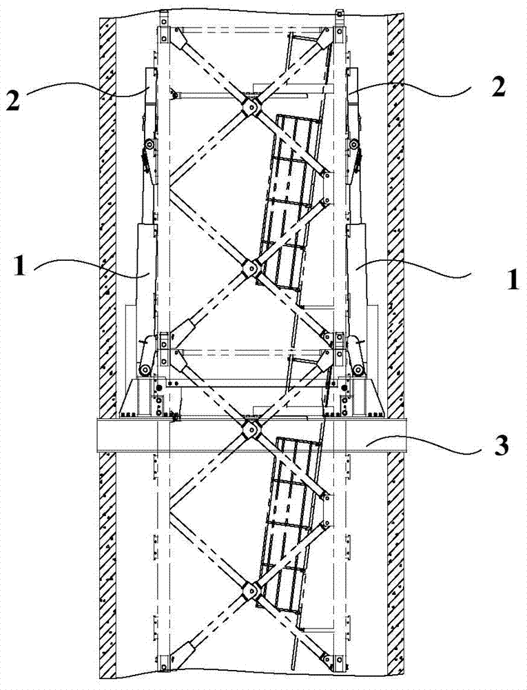 Internal climbing and jacking device of tower crane, control method and tower crane