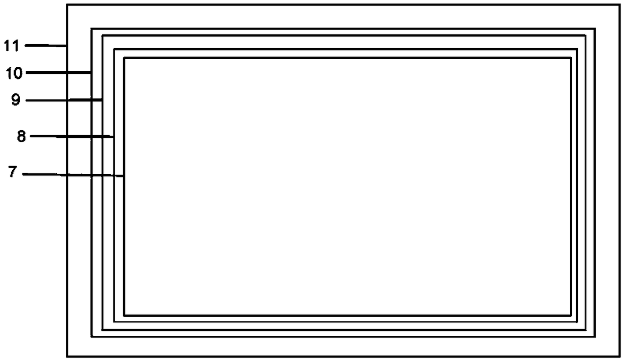 Retaining wall for ultra-narrow bezel display panels