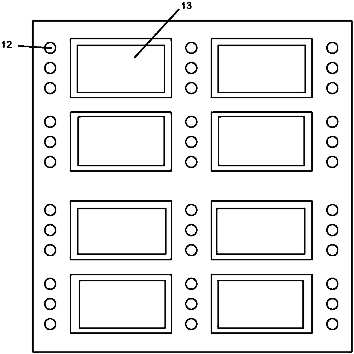 Retaining wall for ultra-narrow bezel display panels