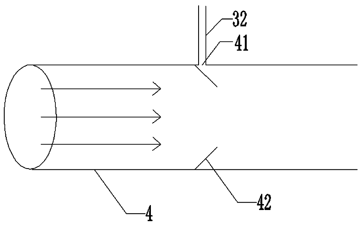 Reverse multi-point swirl-injection denitrating device