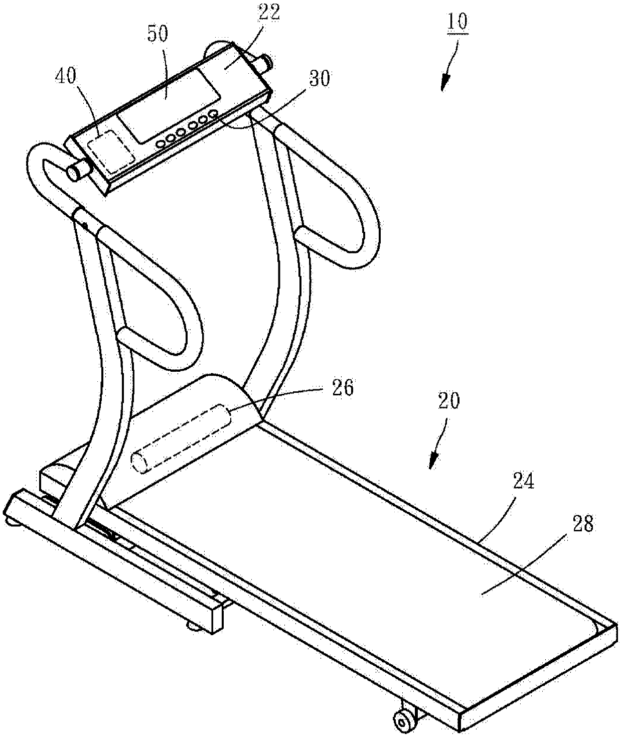 Intermittent running training assembly