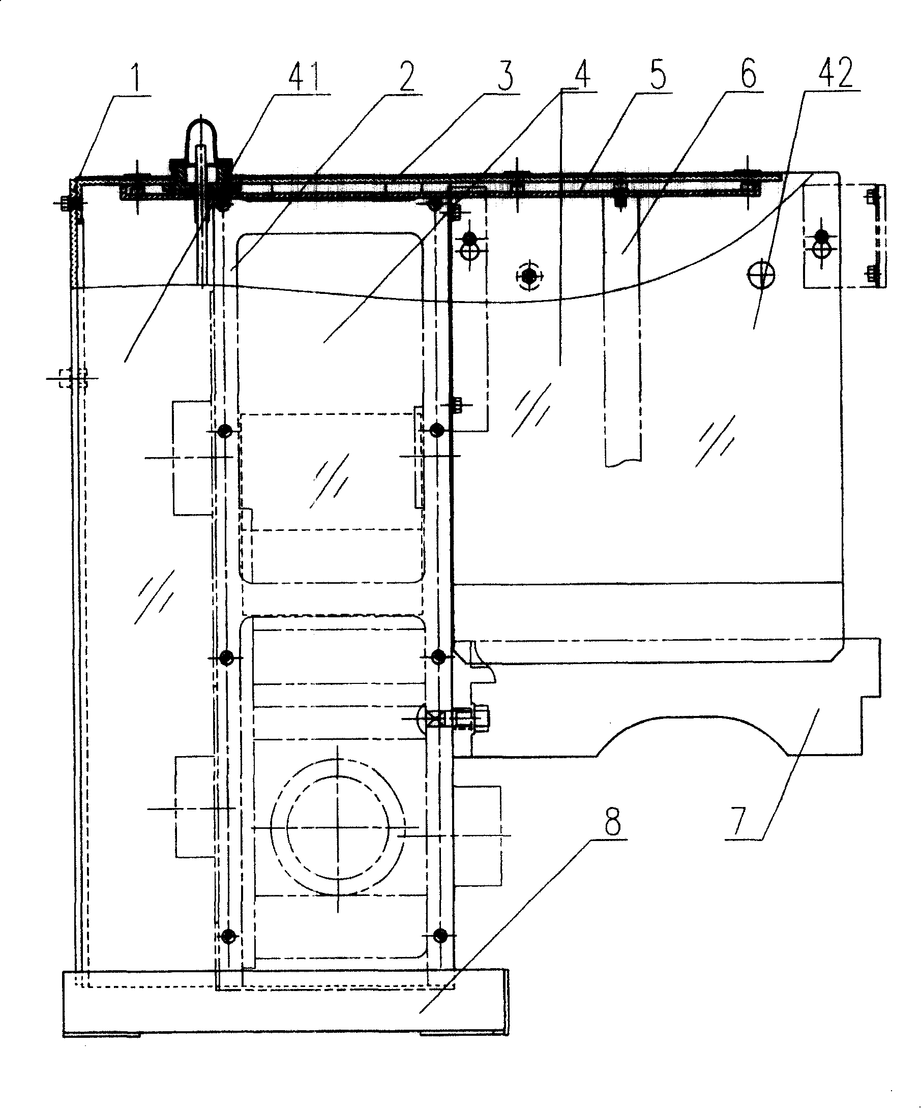 Visible cover on spinning frame heed