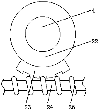 Agricultural fertilizer applying device with quantitative function