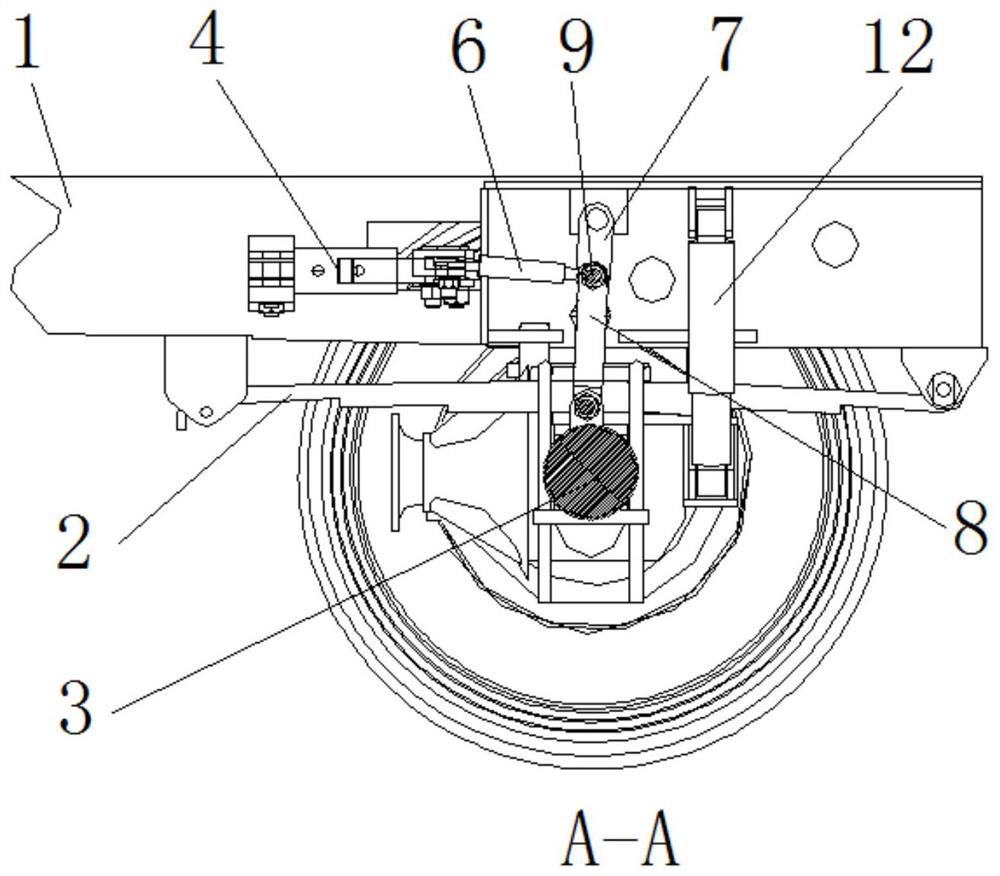 Frame system capable of switching connection modes of frame and front axle and switching method of frame system