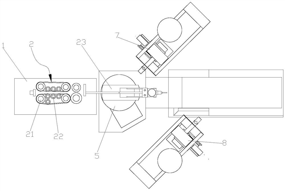 Double-end terminal pressing machine for wire harness