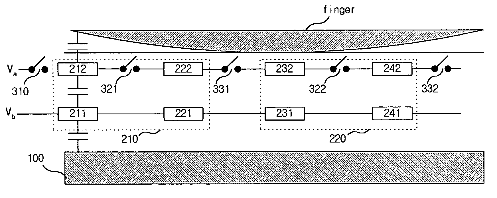 Capacitance-type fingerprint sensor