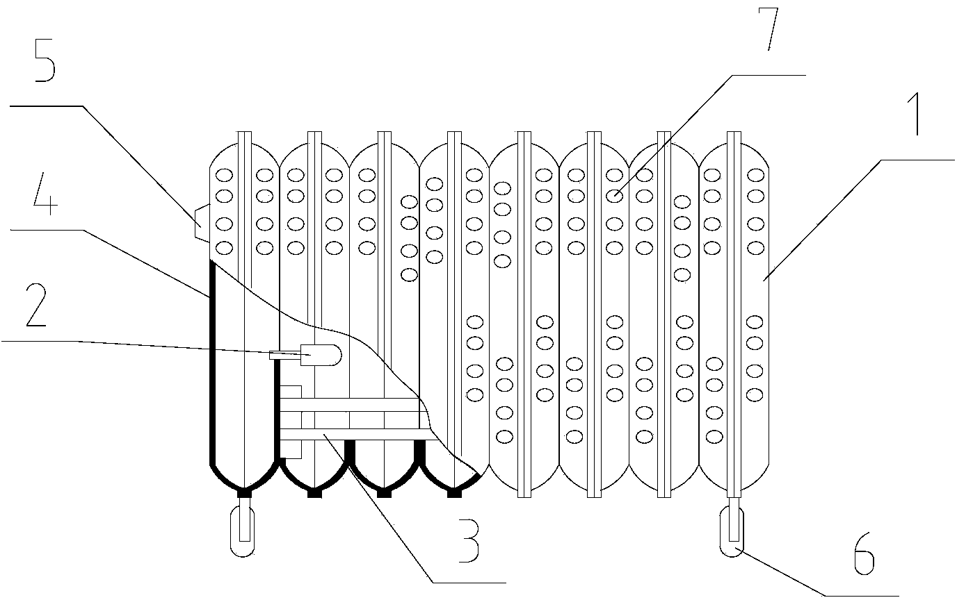 Heat dissipation type electric heater