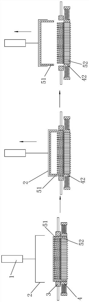 A method for removing pallets, a device for removing pallets and an unpacking machine